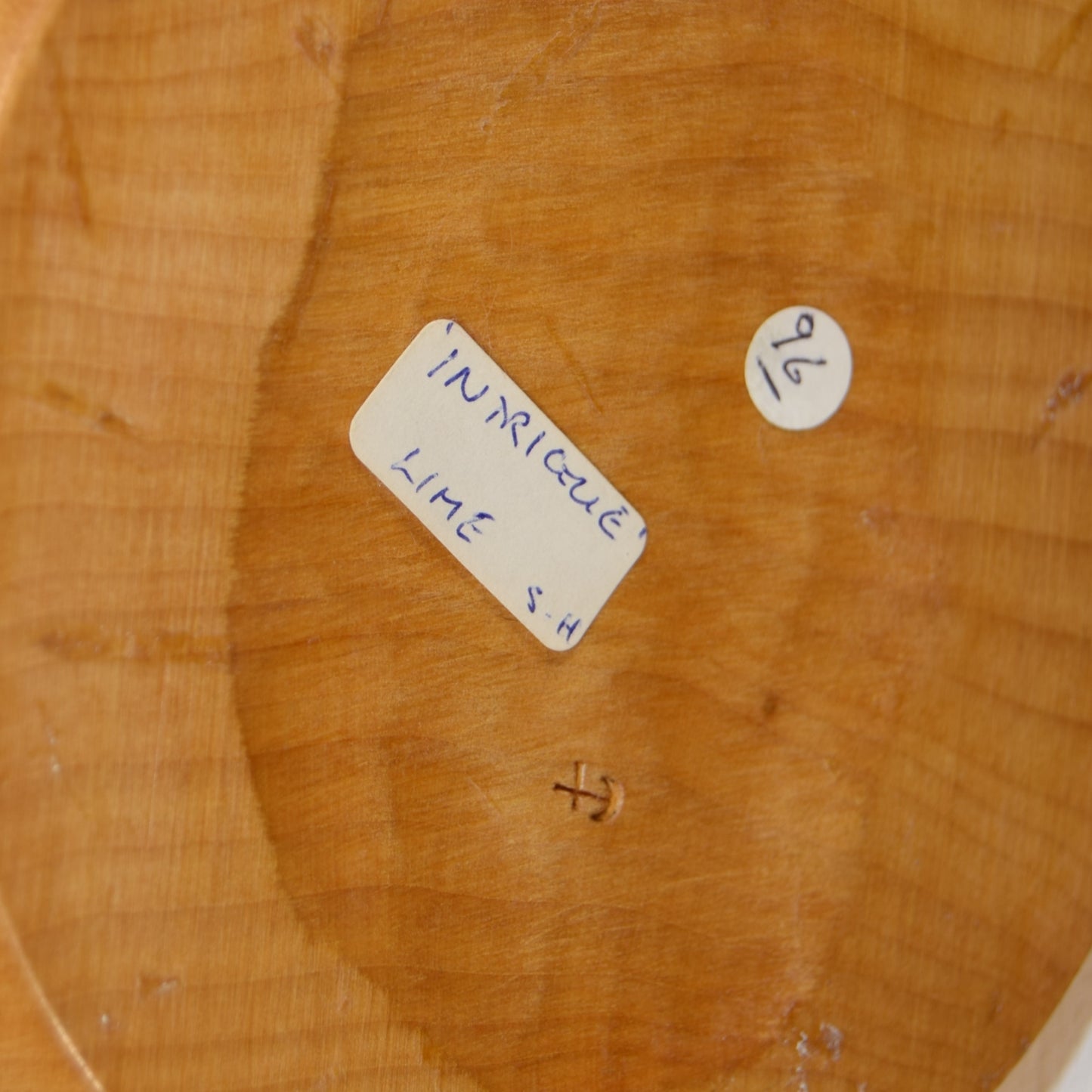 Abstract Form in Limewood Titled 'Intrigue'