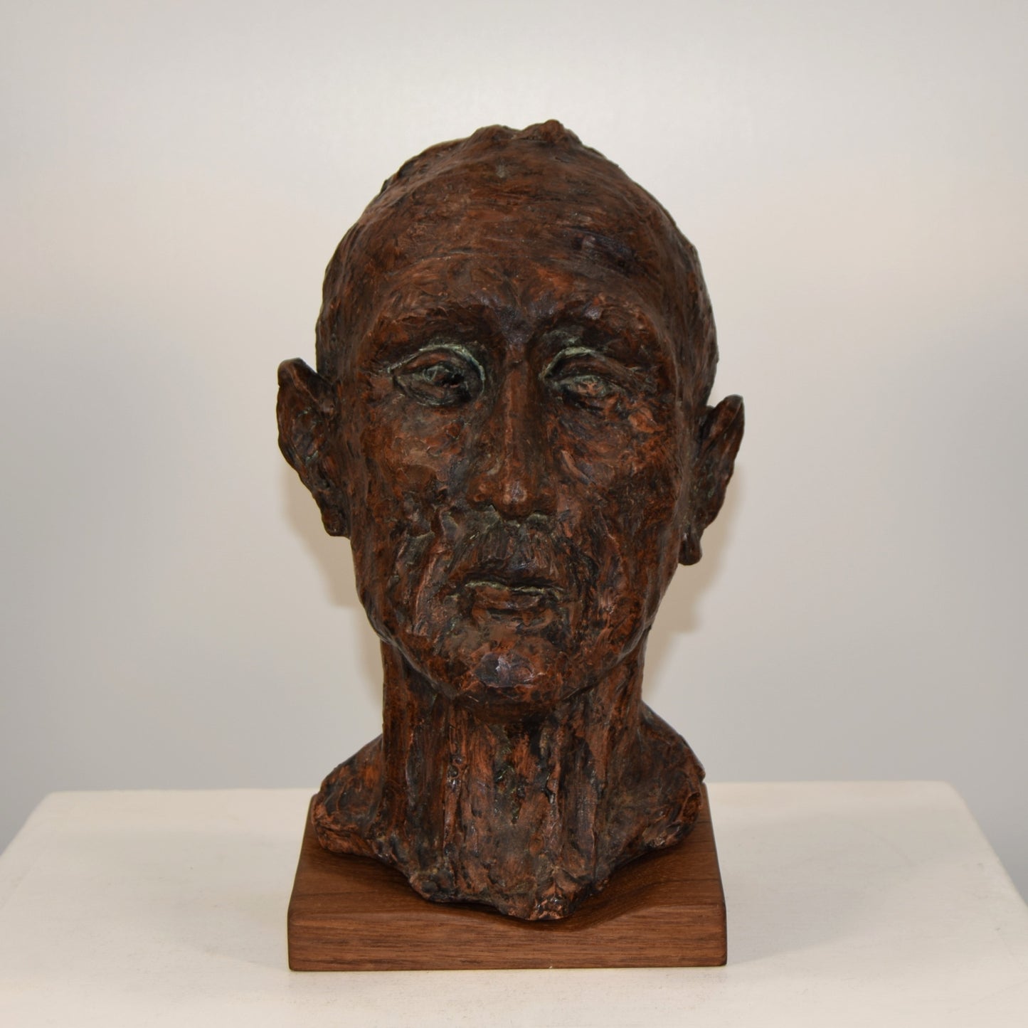Abstract Ceramic Bust of an Elderly Man circa 2000s artist unknown