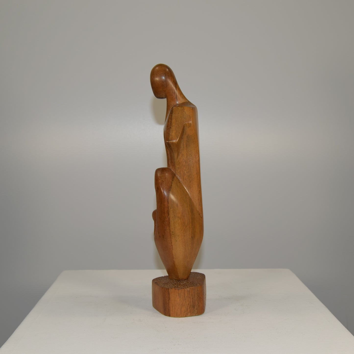 Abstract Female Form in Walnut 'Birth of Venus' circa 1960 - 80s