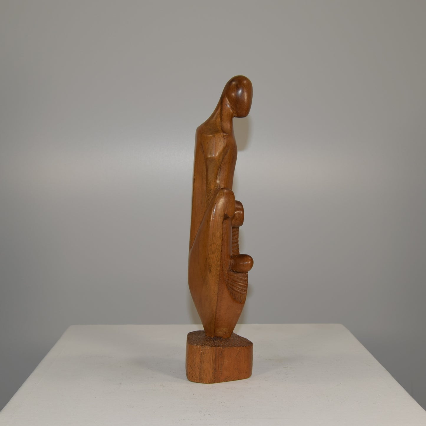 Abstract Female Form in Walnut 'Birth of Venus' circa 1960 - 80s