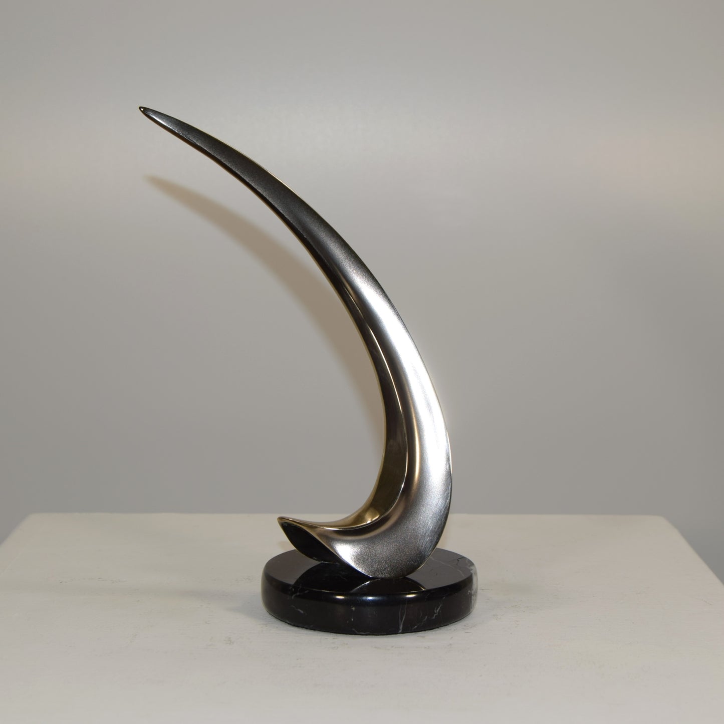 Tom Bennett Limited Edition 60/100 Polished Bronze Titled ' Abstract Flame' dated 1977