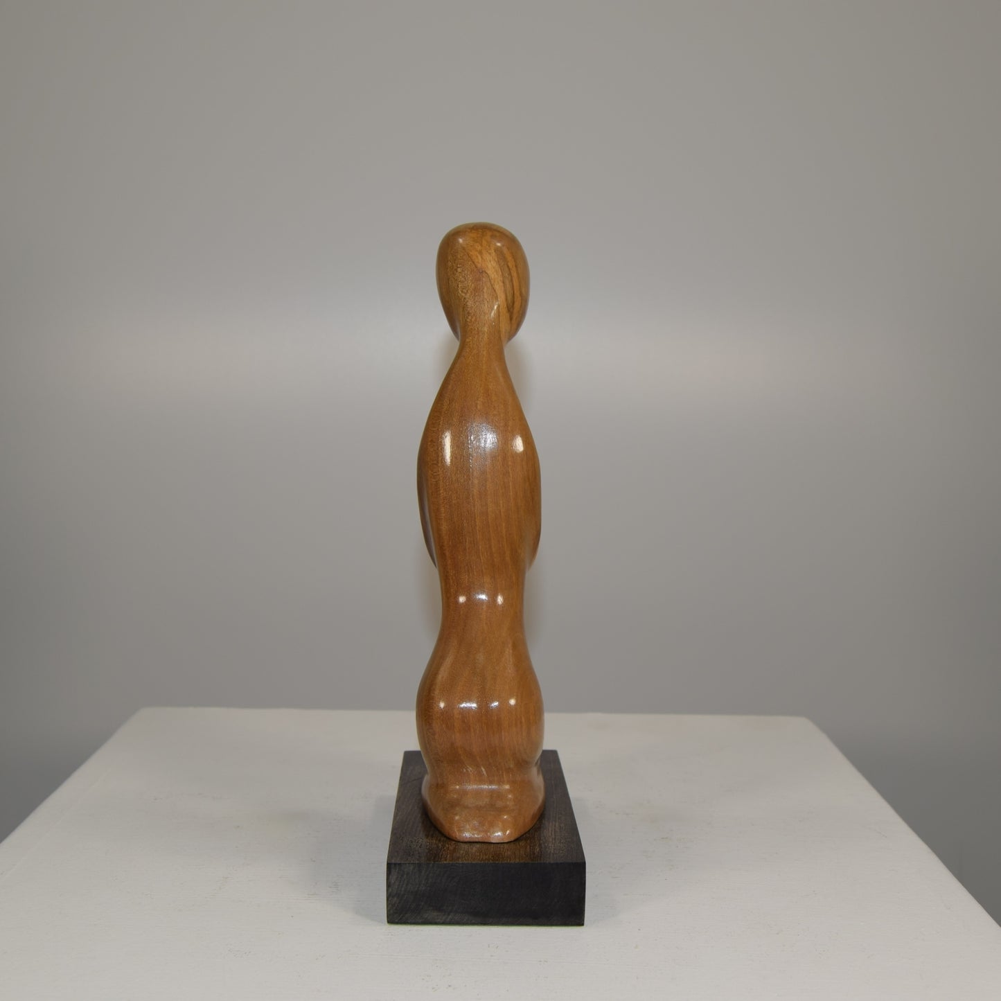 Dennis J Pinner Abstract Form in Walnut Titled 'Mother & Child'