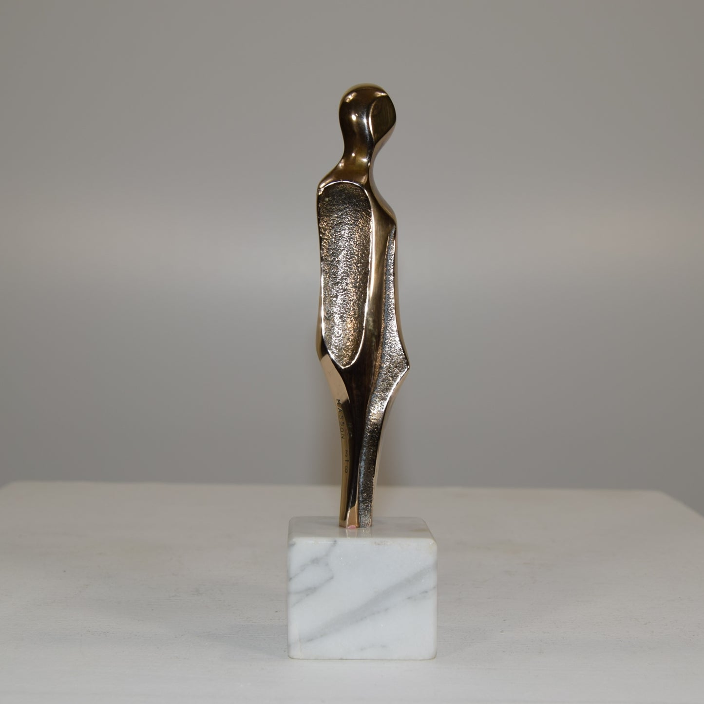 Roland Masson Limited Edition 3/8 Bronze Abstract Figure Maquette