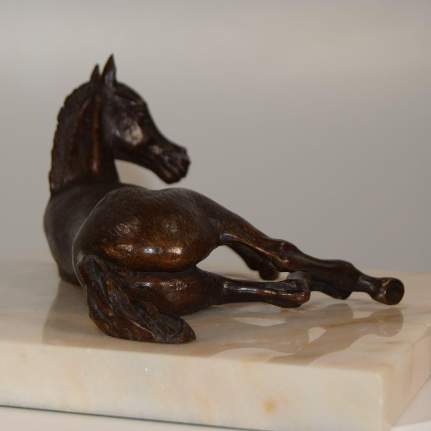 David Cornell Unique Signed Bronze titled 'Lying Foal'