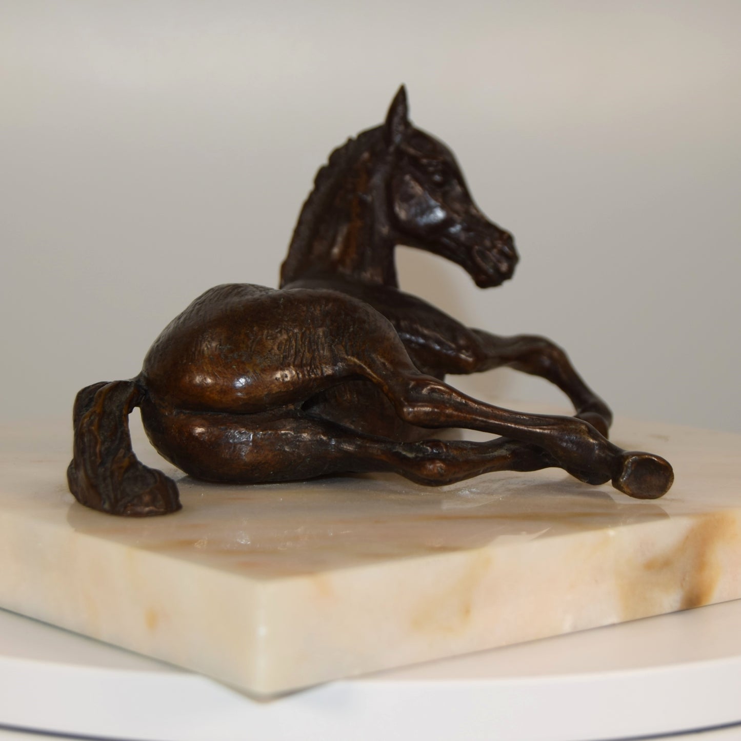 David Cornell Unique Signed Bronze titled 'Lying Foal'