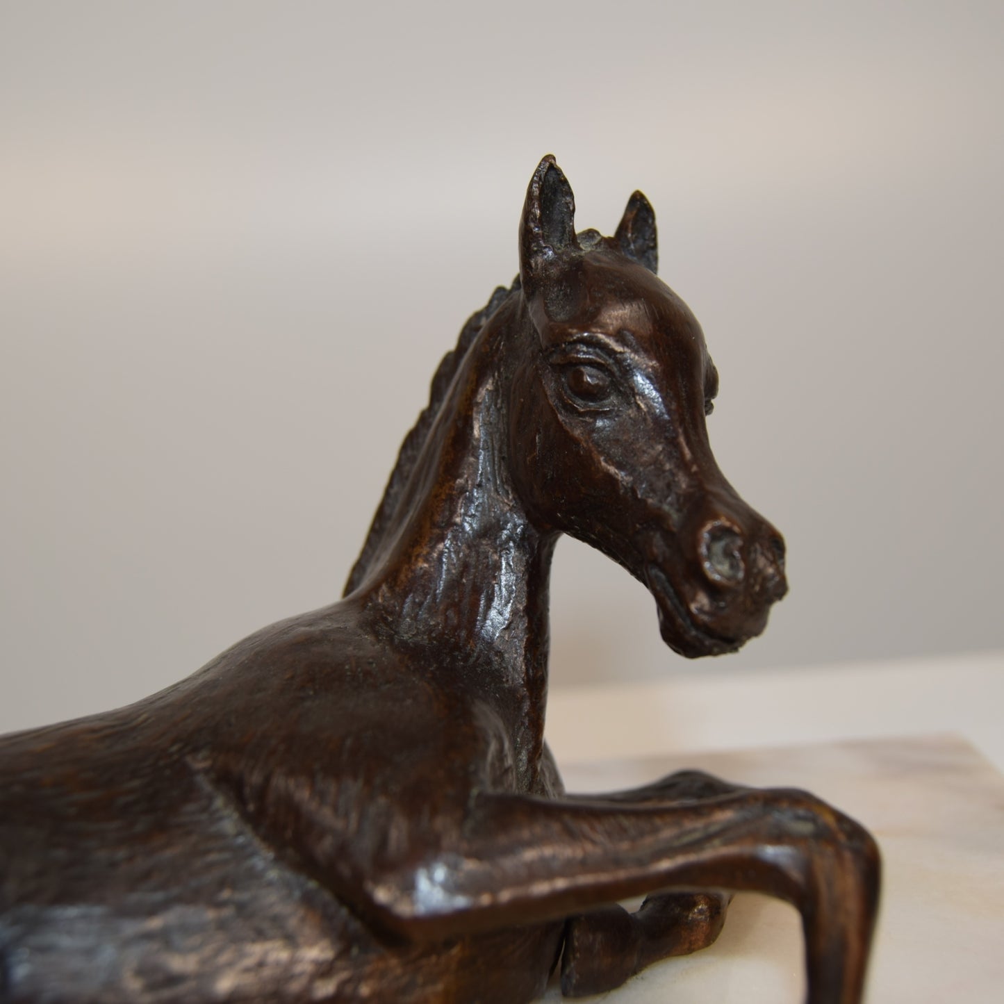 David Cornell Unique Signed Bronze titled 'Lying Foal'