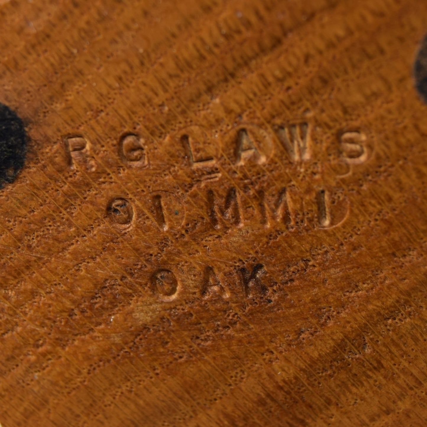 R G Laws Abstract Form in Oak dated 2001