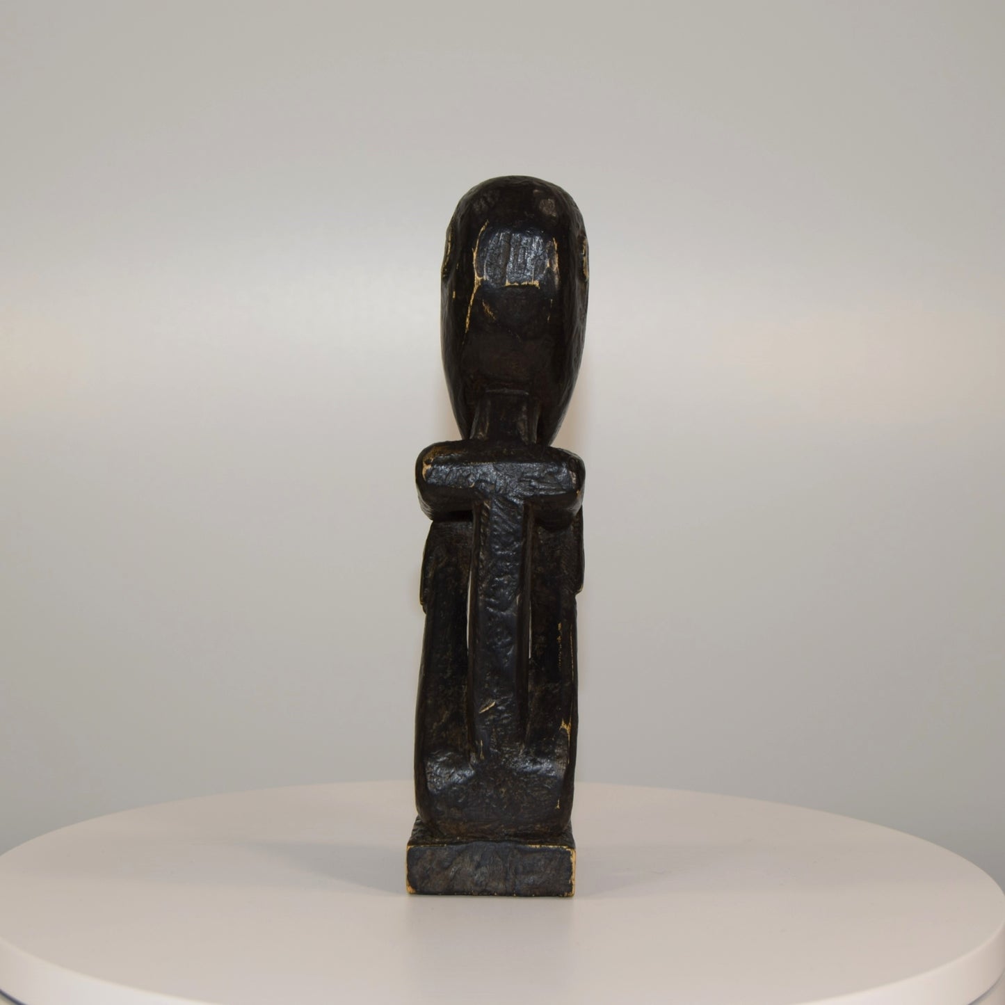 Mid Twentieth Century West  African Sitting Male Figure