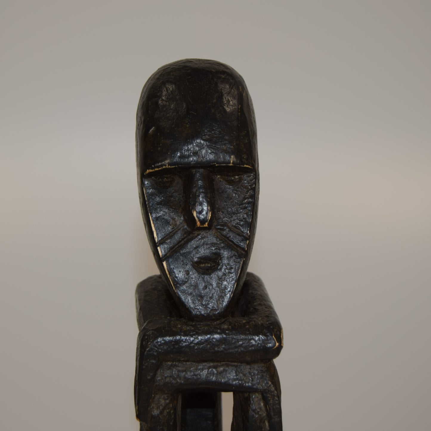 Mid Twentieth Century West  African Sitting Male Figure