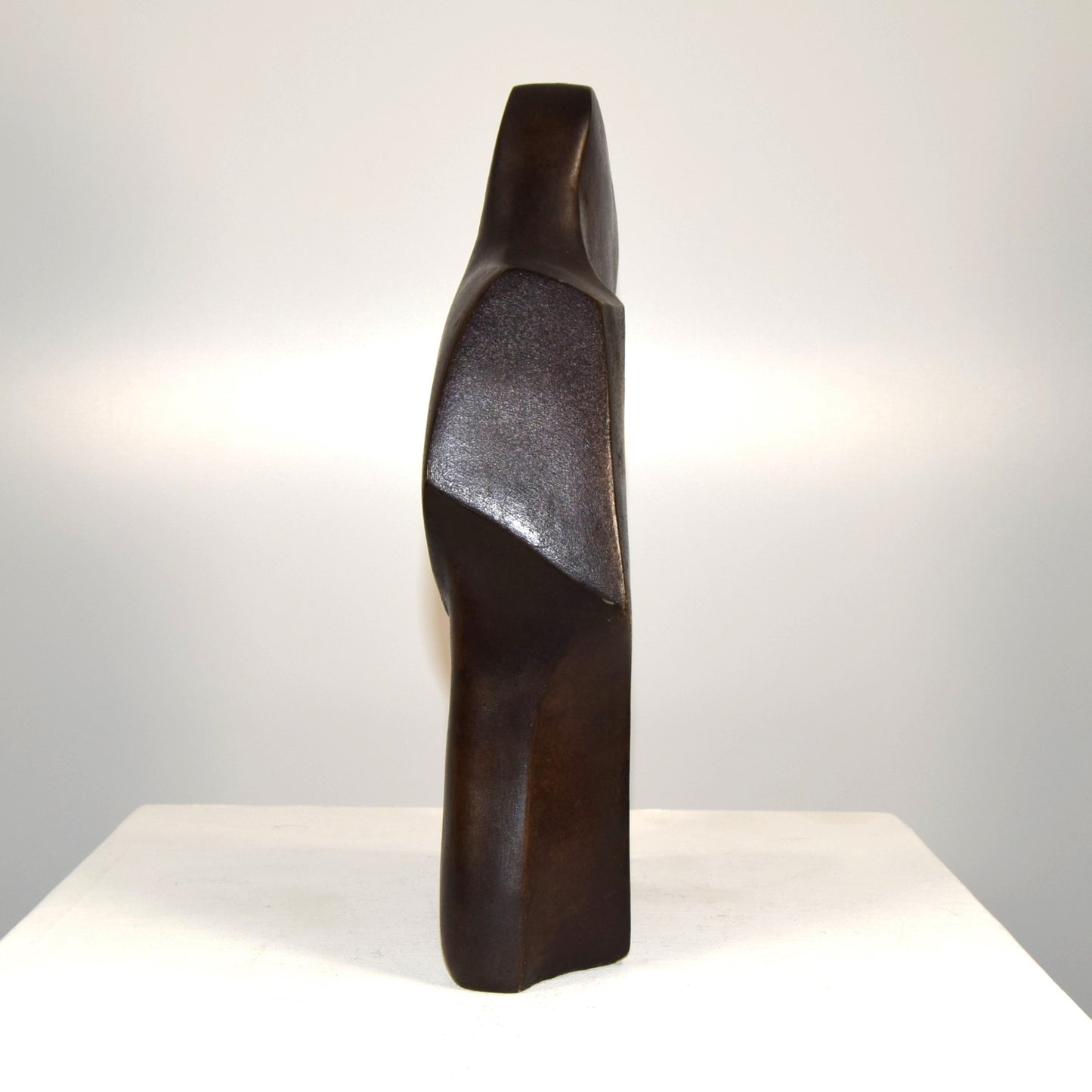 John Brown Abstract Bronze Resin Lt Ed 2/12 Male Bust Titled Reflection III