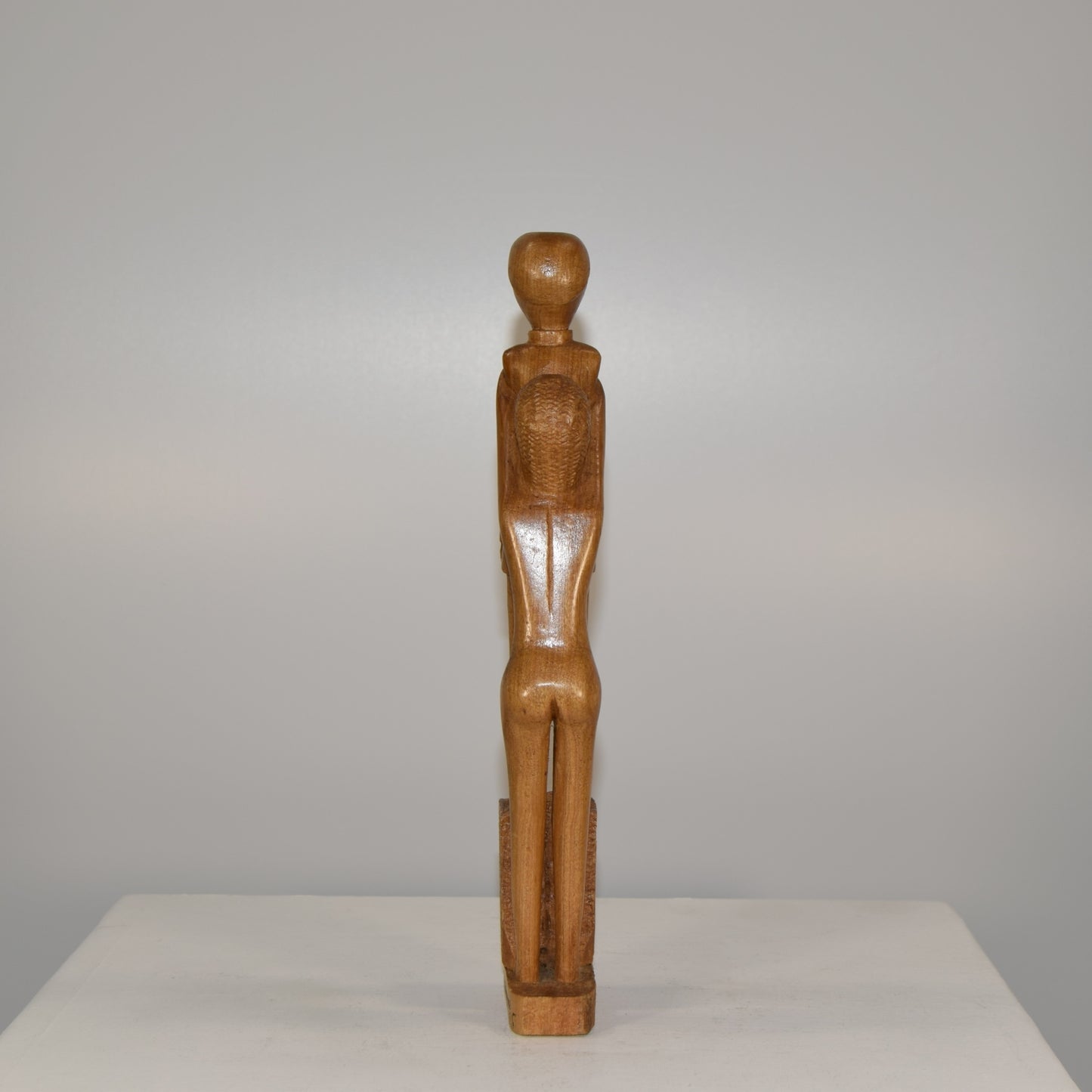 Maggione Modernist Man & Woman Form in Lime Wood dated 1975