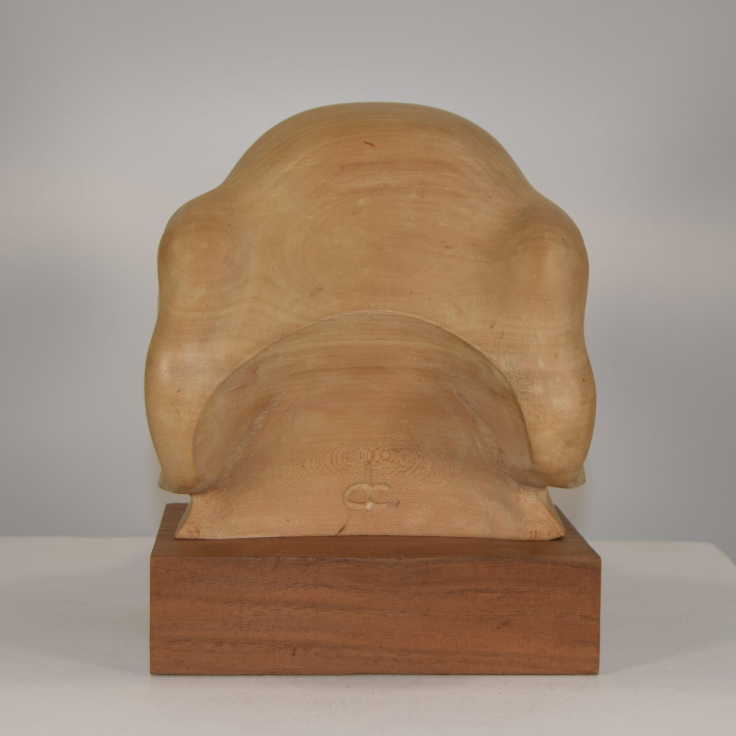 Life-Size Bust of Labrador in Lime Wood signed 'DC'