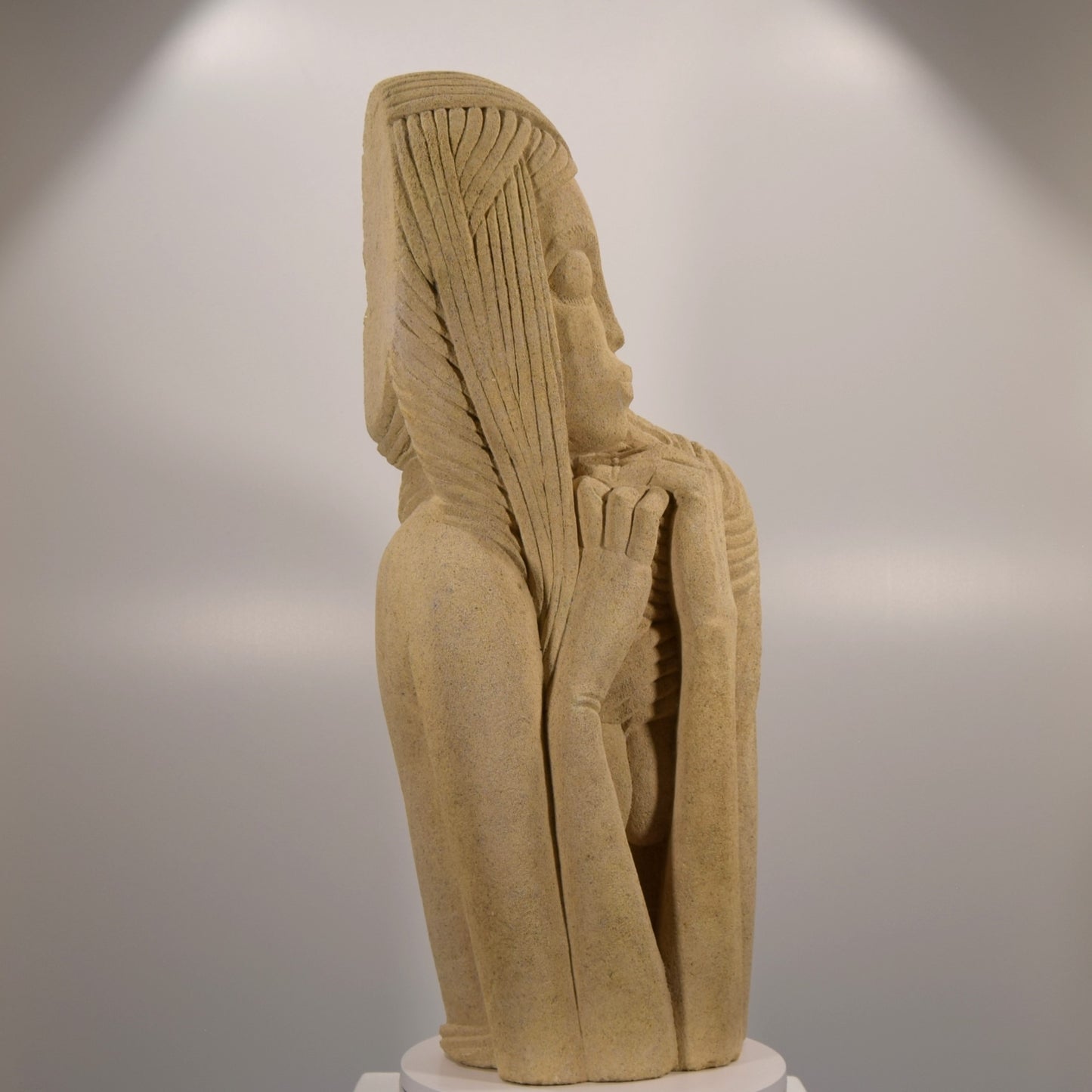 Michael Royde-Smith (attributed) Female Form in Limestone