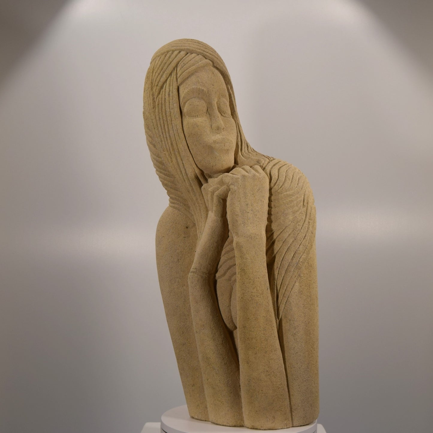 Michael Royde-Smith (attributed) Female Form in Limestone