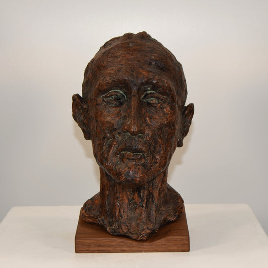 Abstract Ceramic Bust of an Elderly Man circa 2000s artist unknown