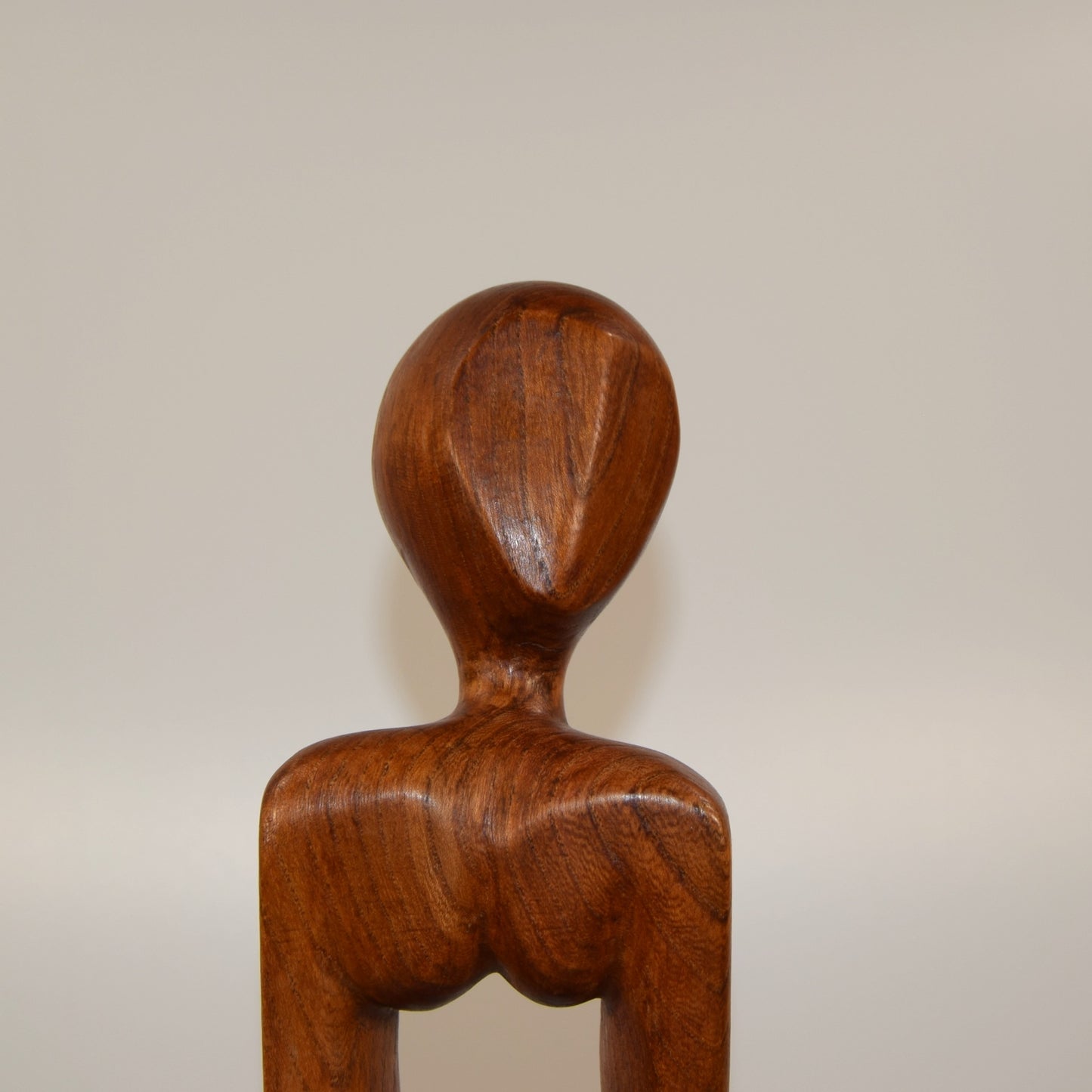 Mid Twentieth Century Abstract Female Form in Elm signed R O H