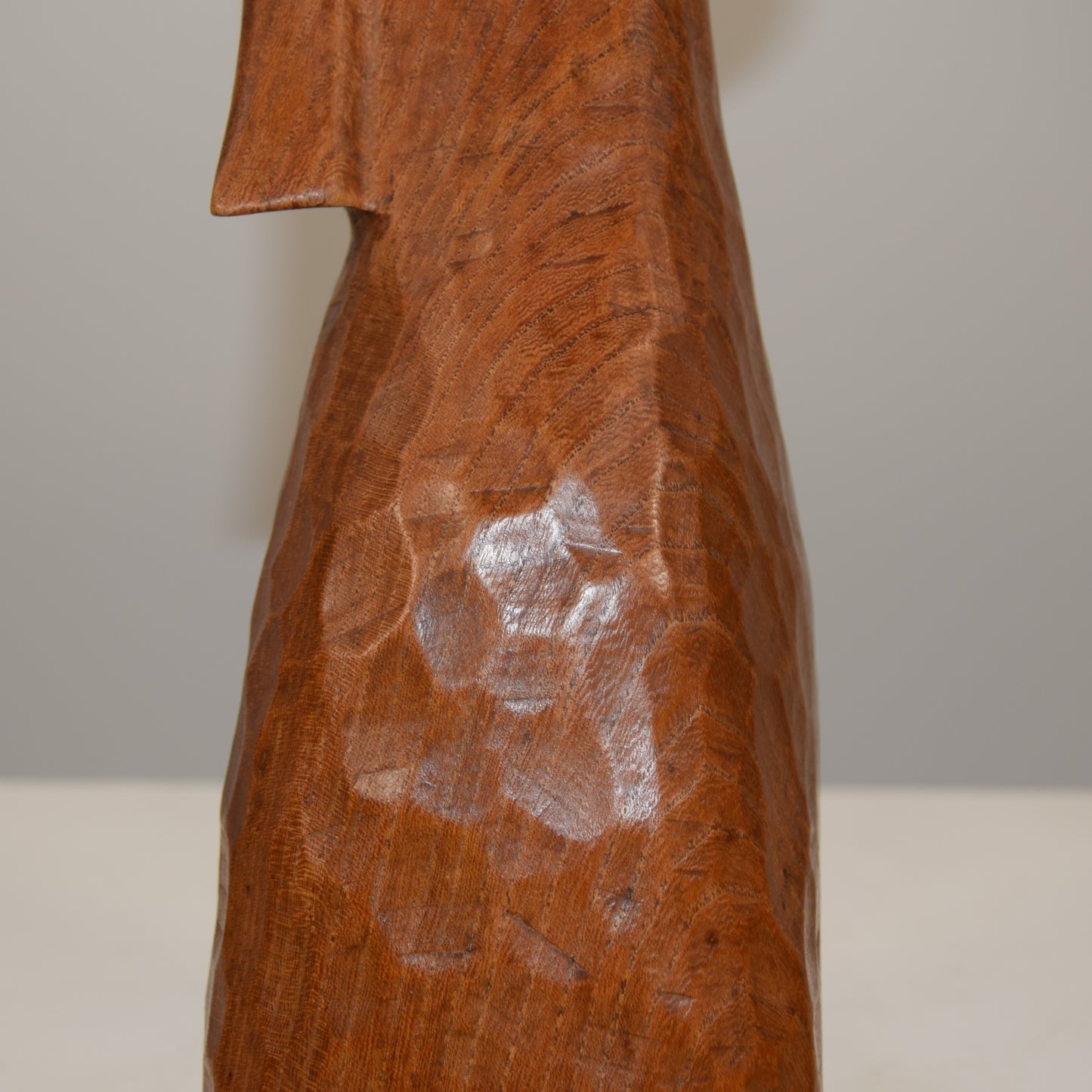 Mid Twentieth Century Abstract Female Form in Elm signed R O H