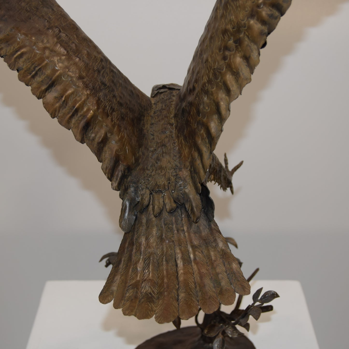 Tom Hughes Large Steel Falcon dated 1984