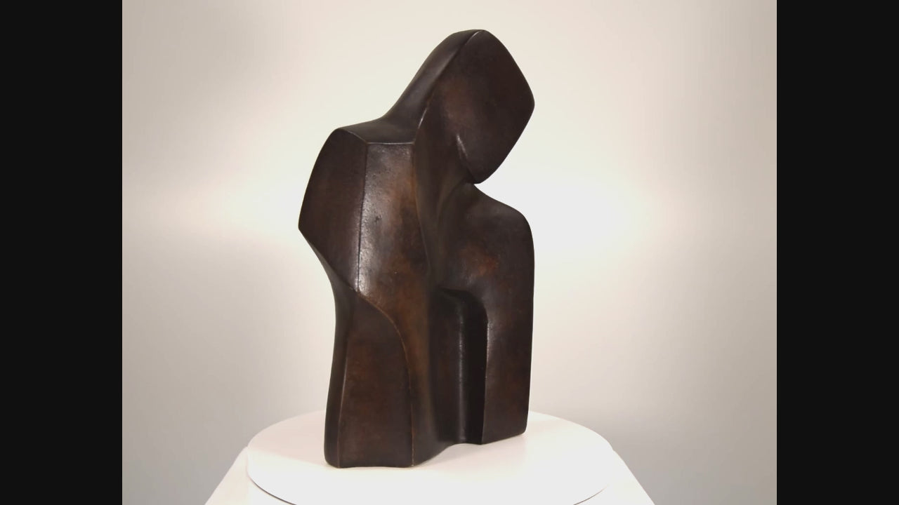 John Brown Abstract Bronze Resin Lt Ed 2/12 male Bust